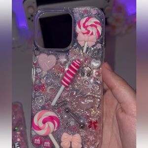 iPhone 13 Case Pink Candy Themed Custom Made